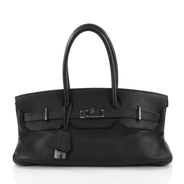 Hermes Birkin JPG Handbag Black Clemence with Palladium Hardware 42 3593401