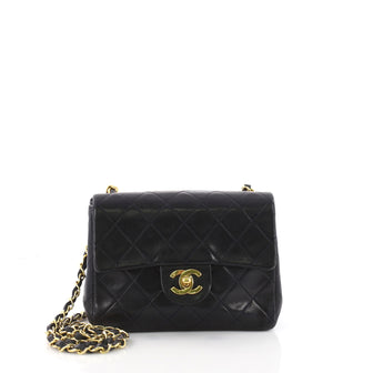 Chanel Vintage Square Classic Single Flap Bag Quilted 3594402