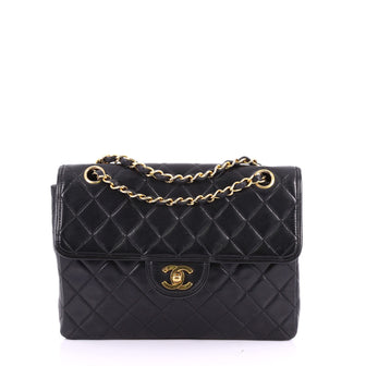Chanel Vintage Square CC Flap Bag Quilted Leather Small 3594501