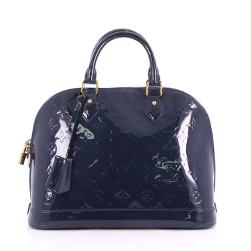 Alma Handbag Monogram Vernis PM