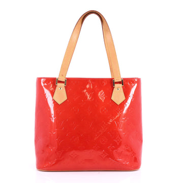  Louis Vuitton Houston Handbag Monogram Vernis Red 3595402