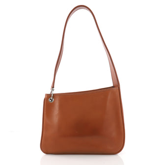 Hermes Sac Manille II Handbag Leather Brown 3595403
