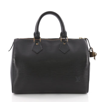 Louis Vuitton Speedy Handbag Epi Leather 25 Black 3595603