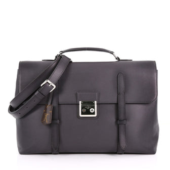 Louis Vuitton Cartable Briefcase Ombre Leather Black 3596213