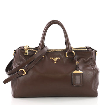 Prada Double Zip Convertible Tote Soft Calfskin Large 3596214