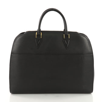 Louis Vuitton Sorbonne Handbag Epi Leather Black 3596901