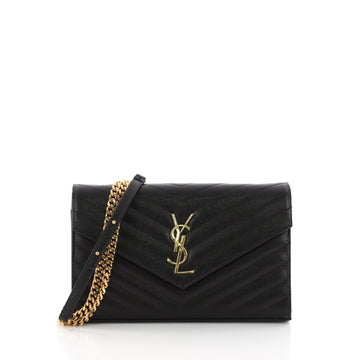 Saint Laurent Classic Monogram Wallet on Chain Matelasse 3596902