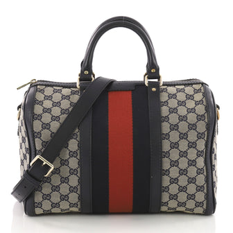 Gucci Vintage Web Boston Bag GG Canvas Medium Neutral 3598103