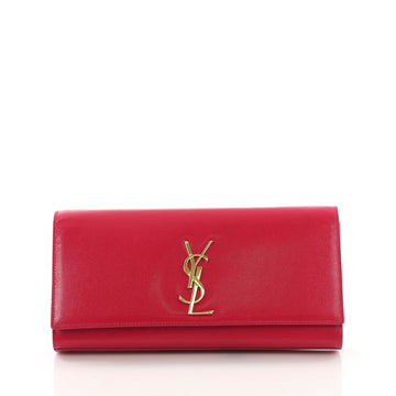 Saint Laurent Classic Monogram Clutch Leather Long
