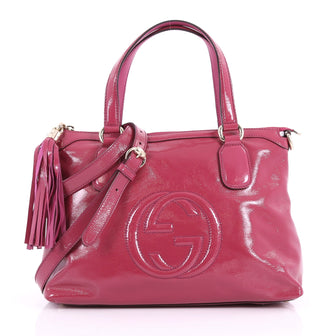 Gucci Soho Convertible Soft Top Handle Bag Patent - Rebag