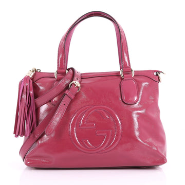 Gucci Soho Convertible Soft Top Handle Bag Patent - Rebag