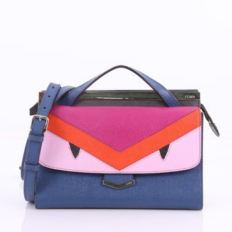 Fendi Demi Jour Monster Satchel Leather - Designer Handbag - Rebag