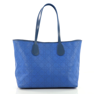 Christian Dior New Panarea Tote Cannage Stitched Rosato Blue 3599605