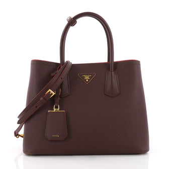 Prada Cuir Double Tote Saffiano Leather Medium - Rebag