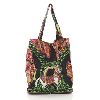 Hermes Silky Pop Tote Printed Silk