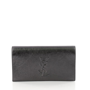Saint Laurent Belle de Jour Clutch Leather Small Gray 36058/03