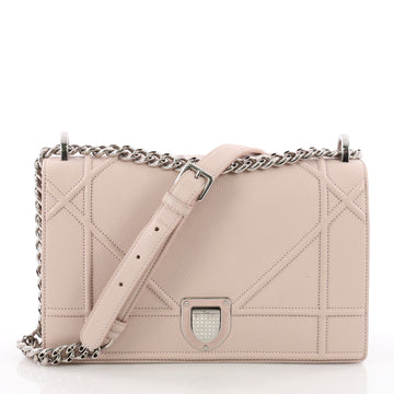 Christian Dior Diorama Flap Bag Grained Calfskin Medium Pink 3606101