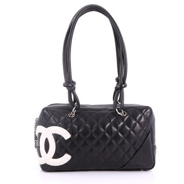 Cambon Bowler Bag Quilted Leather Medium