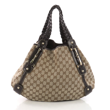 Gucci Pelham Shoulder Bag GG Canvas Medium Brown 3608902