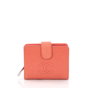 Chanel Timeless CC French Wallet Caviar Compact Pink 36096/05