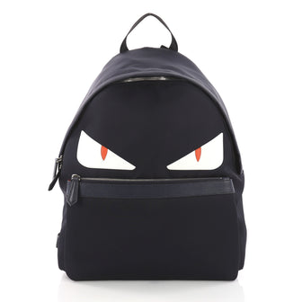 Fendi Monster Backpack Nylon Large Blue 3610403