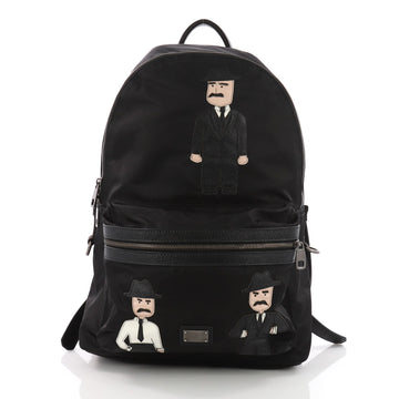 Dolce & Gabbana Vulcano Backpack Nylon with Applique 3610404