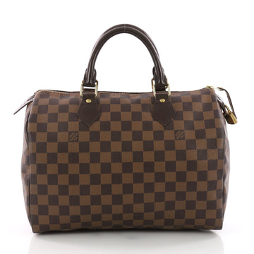 Louis Vuitton Speedy Handbag Damier 30 Brown 3611001