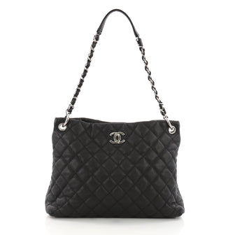 Chanel Easy Tote Quilted Caviar Large Black 3611002