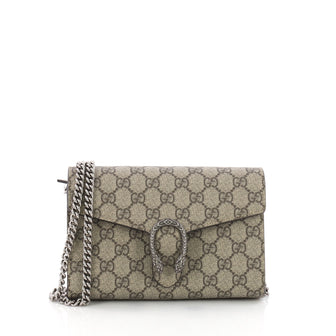 Gucci Dionysus Chain Wallet GG Coated Canvas Small 3612405