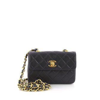Chanel Vintage CC Chain Flap Bag Quilted Leather Extra 3612412