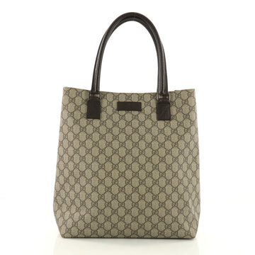 Gucci Open Tote GG Coated Canvas Tall Brown 3612501