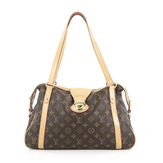 Louis Vuitton Stresa Handbag Monogram Canvas PM Brown 3614201