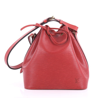 Louis Vuitton Petit Noe Handbag Epi Leather Red 3614401