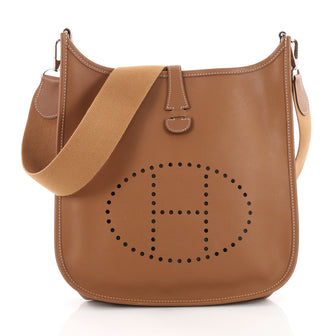 Hermes Evelyne Crossbody Gen I Epsom PM Brown 3614503