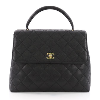 Chanel Vintage Classic Top Handle Flap Bag Quilted 3614507