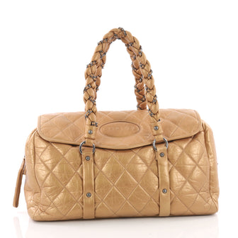 Chanel Lady Braid Flap Tote Quilted Distressed Lambskin 3614601