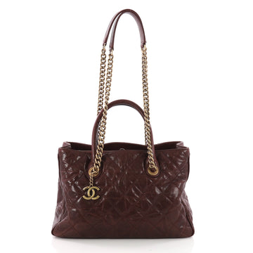 Chanel Shiva Tote Quilted Caviar Medium Red 36148/01