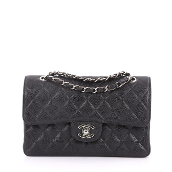 Chanel Classic Double Flap Bag Quilted Caviar Small 3616902
