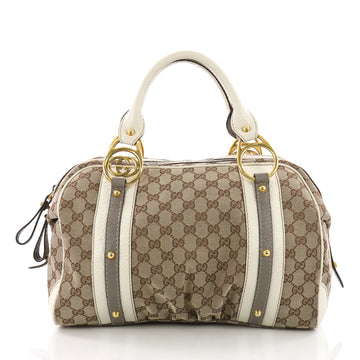 Gucci Interlocking Boston Bag GG Canvas Medium Brown 3617202