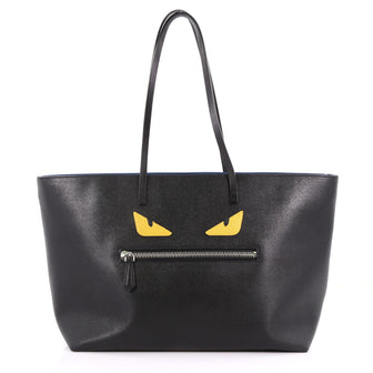 Fendi Monster Roll Tote Leather Medium - Designer Handbag - Rebag