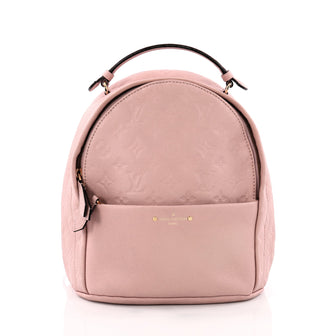 louis vuitton backpack women pink Louis Vuitton Sorbonne Backpack Monogram Empreinte Leather 36206