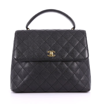Chanel Vintage Classic Top Handle Flap Bag Quilted 3620706