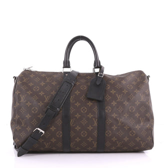 Louis Vuitton Keepall Bandouliere Bag Macassar Monogram Canvas 45 Brown 3620901