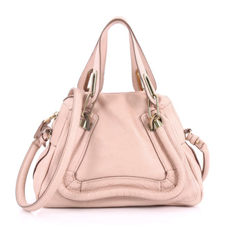 Chloe Paraty Top Handle Bag Leather Small Pink 3621005