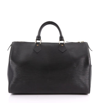 Louis Vuitton Speedy Handbag Epi Leather 35 Black 3621401