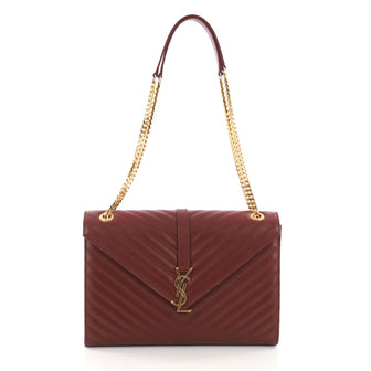 Saint Laurent Classic Monogram Satchel Matelasse Chevron 3621701