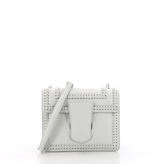Salvatore Ferragamo Thalia Shoulder Bag Whipstitch White 3621804