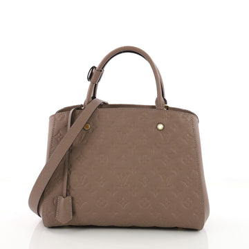 Louis Vuitton Montaigne Handbag Monogram Empreinte Leather MM 3622001
