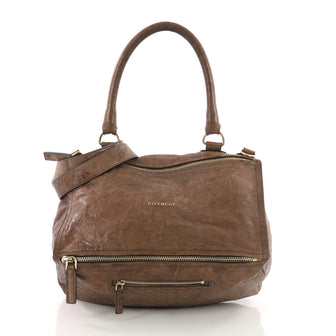 Givenchy Pandora Bag Distressed Leather Medium Brown 3622502