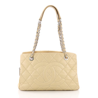 Chanel Timeless Classic Shopping Tote Quilted Caviar Large Neutral 3623232